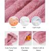 imageFlygo Girls Fleece Jumpsuits Fuzzy Hooded Rompers Kids Zip up Onesie Romper Costume Warm Winter Clothes 714 YearsPink