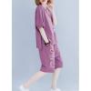 imageFlygo Womens Pajama Sets Outfits Casual Short Sleeve Summer Shorts Pjs Set Sleepwear TracksuitRed