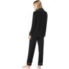 imageFlygo Womens Soft Long Sleeve Pajama PJ Set SleepwearBlack