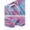 imageFlygo Womens Tie Dye Pants Casual Elastic Waist Drawstring Lounge Pajamas Sweatpants with PocketsPink  Yellow