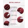 imageFlygo Corduroy Puffer Jacket Women Quilted Jackets Lightweight Baggy Zip Spring Fall Jackets Coats 2024Burgundy
