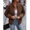 imageFlygo Corduroy Puffer Jacket Women Quilted Jackets Lightweight Baggy Zip Spring Fall Jackets Coats 2024Coffee