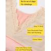 imageFlygo Thermal Underwear Tops for Women Fleece Lined Lace Thermal Shirts VNeckSleeveless Pink