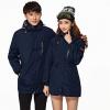 imageFlygo Womens 3 in 1 Fleece Lined Rain Jacket Windproof Waterproof ParkasBlack
