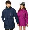 imageFlygo Womens 3 in 1 Fleece Lined Rain Jacket Windproof Waterproof ParkasPurple
