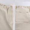 imageFlygo Womens Baggy Cargo Pants Streetwear Hip Hop Joggers Sweatpants Drawstring Wide Leg Cinch TrousersApricot