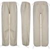 imageFlygo Womens Baggy Cargo Pants Streetwear Hip Hop Joggers Sweatpants Drawstring Wide Leg Cinch TrousersApricot