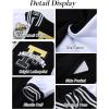 imageFlygo Womens Cropped Varsity Jacket Baseball Jacket Colorblock Letter Print Y2k Button Down Bomber UniformBlack