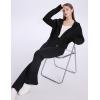 imageFlygo Womens Cropped Zip Up Hoodie Long Sleeve Drop Shoulder Sweatshirts Casual Ribbed Hem Workout Top Jacket with PocketsBlack