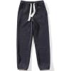 imageFlygo Womens Fleece Lined Sweatpants Corduroy Cinch Bottom Joggers Winter PantsDarkgrey