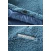 imageFlygo Womens Half Zip Shaggy Faux Shearling Fleece Sweatshirt Crop Pullover TopsWhite