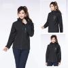 imageFlygo Womens Outdoor 3 In 1 Windproof Waterproof JacketBlack