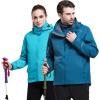 imageFlygo Womens Outdoor 3 In 1 Windproof Waterproof JacketBlue