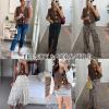 imageFlygo Womens Sleeveless Sweater Vest 2025 Fall Sweaters Loose Crop Knit Top Chunky Crochet Button Cardigan SweatersCoffee