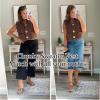 imageFlygo Womens Sleeveless Sweater Vest 2025 Fall Sweaters Loose Crop Knit Top Chunky Crochet Button Cardigan SweatersCoffee