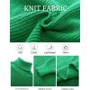 imageFlygo Womens Turtleneck Sweater Long Sleeve Oversized Sweaters Chunky Knit Tunic Pullover Sweater Trendy Fall OutfitsGreen