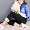 imageFlygo Womens Winter Thicken Fleece Sherpa Lined Athletic Jogger Drawstring Sweatpants for Workout Running TrainingBlack