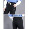 imageFlygo Womens Winter Thicken Fleece Sherpa Lined Athletic Jogger Drawstring Sweatpants for Workout Running TrainingBlack