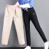 imageFlygo Womens Winter Thicken Fleece Sherpa Lined Athletic Jogger Drawstring Sweatpants for Workout Running TrainingBlack