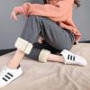 imageFlygo Womens Winter Thicken Fleece Sherpa Lined Athletic Jogger Drawstring Sweatpants for Workout Running TrainingDark Grey