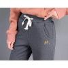 imageFlygo Womens Winter Thicken Fleece Sherpa Lined Athletic Jogger Drawstring Sweatpants for Workout Running TrainingDark Grey