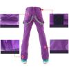 imageFlygo Womens Winter Warm Padded Insulated Ski Snow Pants Snowboard Bib OverallsWhite