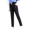 imageFlygo Womens Winter Thicken Fleece Sherpa Lined Athletic Jogger Drawstring Sweatpants for Workout Running TrainingBlack