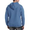 imageFlygo Mens Casual Fleece Sherpa Lined Hoodie Winter Warm Pullover Hooded SweatshirtBluegrey