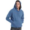imageFlygo Mens Casual Fleece Sherpa Lined Hoodie Winter Warm Pullover Hooded SweatshirtBluegrey