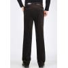 imageFlygo Mens Classic Fit Warm Fleece Lined Straight Leg Corduroy Pant NonIronCoffee