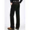 imageFlygo Mens Classic Fit Warm Fleece Lined Straight Leg Corduroy Pant NonIronDark Green
