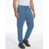 imageFlygo Mens Fleece Pants Winter Warm Joggers Pants Active Sherpa Lined SweatpantsBlue Grey
