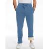 imageFlygo Mens Fleece Pants Winter Warm Joggers Pants Active Sherpa Lined SweatpantsBlue Grey Straight