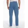 imageFlygo Mens Fleece Pants Winter Warm Joggers Pants Active Sherpa Lined SweatpantsBlue Grey Straight