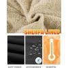 imageFlygo Mens Sherpa Lined Detroit Jacket Winter Warm Fleece Coat Waxed Washed Canvas Rugged Waterproof JacketsBlack