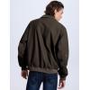 imageFlygo Mens Sherpa Lined Detroit Jacket Winter Warm Fleece Coat Waxed Washed Canvas Rugged Waterproof JacketsBrown