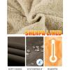 imageFlygo Mens Sherpa Lined Detroit Jacket Winter Warm Fleece Coat Waxed Washed Canvas Rugged Waterproof JacketsBrown