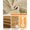 imageFlygo Mens Sherpa Lined Detroit Jacket Winter Warm Fleece Coat Waxed Washed Canvas Rugged Waterproof JacketsCamel