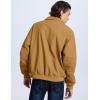 imageFlygo Mens Sherpa Lined Detroit Jacket Winter Warm Fleece Coat Waxed Washed Canvas Rugged Waterproof JacketsCamel