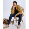imageFlygo Mens Sherpa Lined Detroit Jacket Winter Warm Fleece Coat Waxed Washed Canvas Rugged Waterproof JacketsCamel