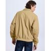 imageFlygo Mens Sherpa Lined Detroit Jacket Winter Warm Fleece Coat Waxed Washed Canvas Rugged Waterproof JacketsKhaki