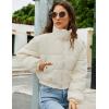 imageFlygo Cropped Puffer Jacket Women 2025 Winter Warm Zip Up Padded Short Quilted Jackets Down CoatBeige