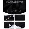 imageFlygo Overalls for Women Loose Fit Cotton Linen Bib Overalls Wide Leg Jumpsuits Casual 2025 Summer RompersBlack