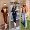 imageFlygo Puffer Vest Women Cropped Vest Zip Up Stand Collar Sleeveless Lightweight Winter Down Vests JacketBrown