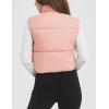 imageFlygo Puffer Vest Women Cropped Vest Zip Up Stand Collar Sleeveless Lightweight Winter Down Vests JacketPink