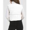 imageFlygo Puffer Vest Women Cropped Vest Zip Up Stand Collar Sleeveless Lightweight Winter Down Vests JacketWhite