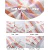 imageFlygo Striped Crochet Pajama Sets for Women 2 Piece Lounge Sets Short Sleeve Knit Button Tops Drawstring Shorts OutfitsOrangepurple