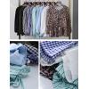 imageFlygo Tie Open Front Babydoll Tops for Women Cute 34 Puff Sleeve Plaid Ruffle Hem Peplum Blouse Shirt Girls Lace TopsBlack