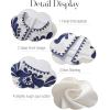 imageFlygo Women Vintage Embroidered Vest Boho Floral Vest Sleeveless Open Front Cropped 70s Vests Cardigan Waistcoat