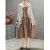 imageFlygo Womens Open Front Cotton Crochet Lace Boho Hippie Butterfly Vest Cardigan Coverup Sleeveless Irregular HemBeige